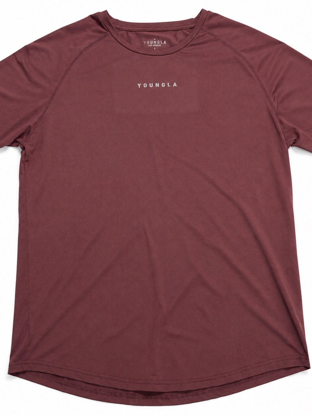 YoungLA Short Sleeve Crew Tee in Maroon - Excellent Condition. Size Large
